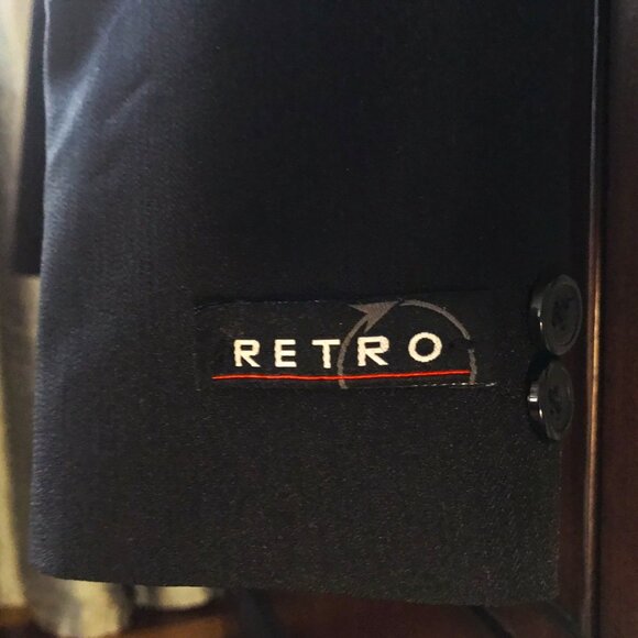 New! Retro, Black Sport Coat, Boys Suit Jacket, Blazer, Special Occasion - Picture 3 of 7